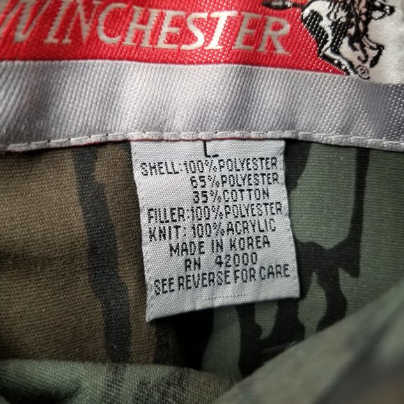 Vintage Winchester Reversible Coveralls Jumpsuit Mens Large Trebark Camo/Safety - Picture 9 of 11